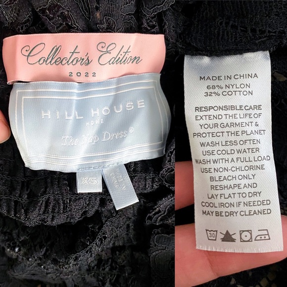 Hill House Dress Lace Ellie Nap Sheer Collector’s Edition Midi Black XS EUC - Picture 5 of 8